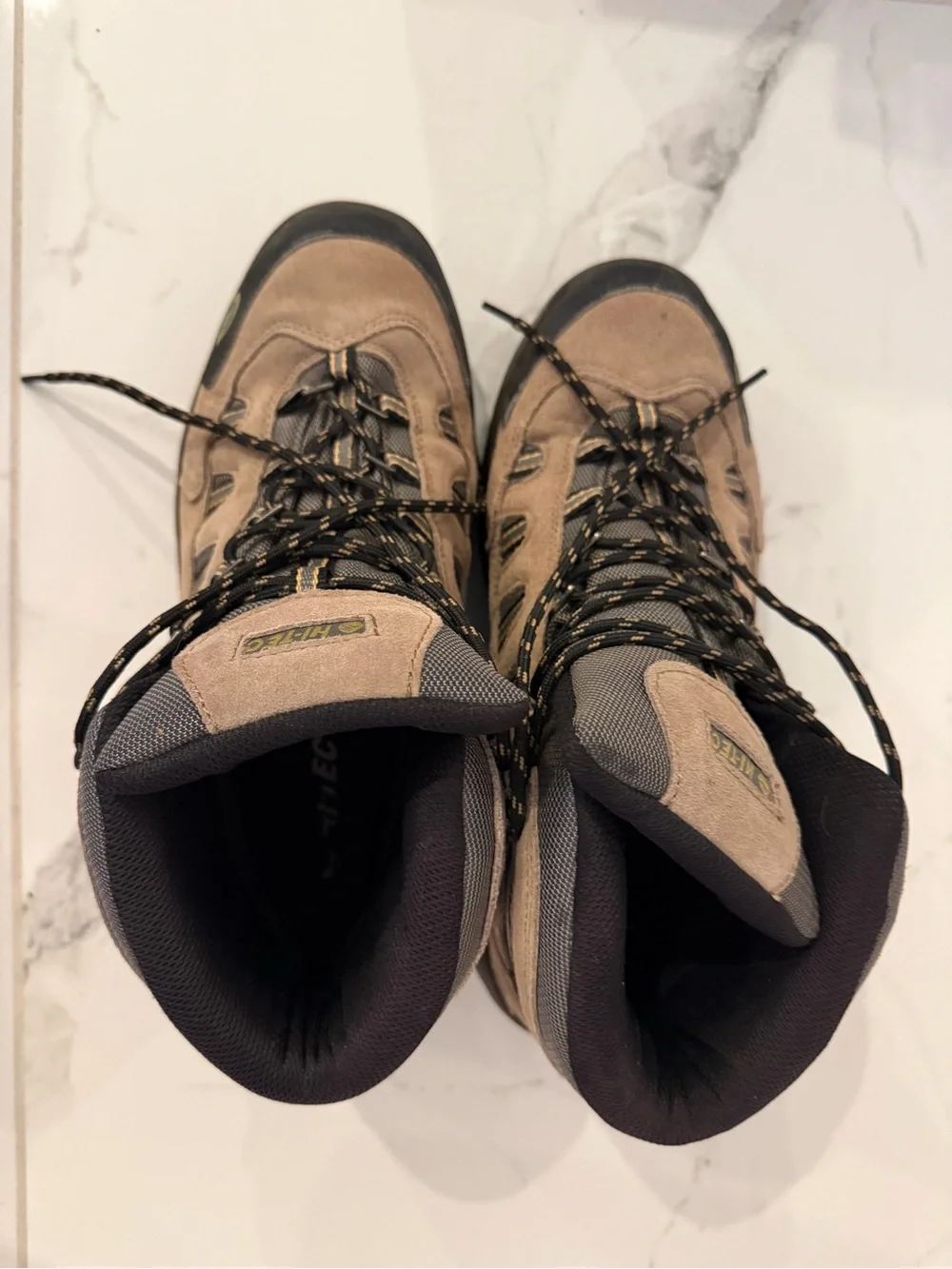Hi-Tec Men's Tan and Black Hiking Boots